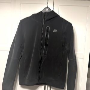 Large Mens Nike Tech Zip up hoodie muted black